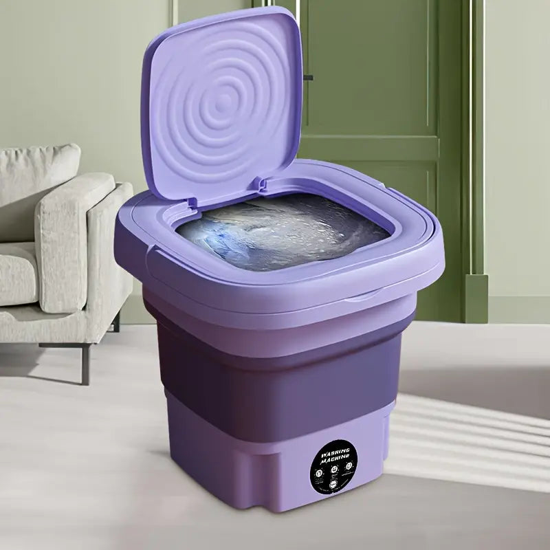 Compact Foldable Mini Washing Machine – Perfect for Baby Clothes, Underwear & Travel Use