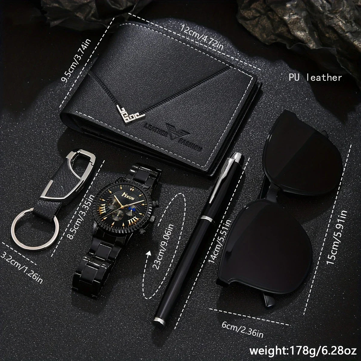 ๐ 5-in-1 Menโs Luxury Casual Gift Set โ Complete Style in One Elegant Package ๐ถ๏ธโ๐๏ธ