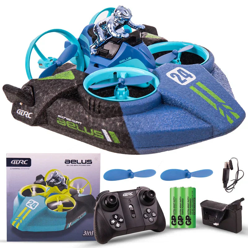 Quadcopter Remote Control Drone 3-in-1 Air Water Land - DoorAndSteps E Commerce