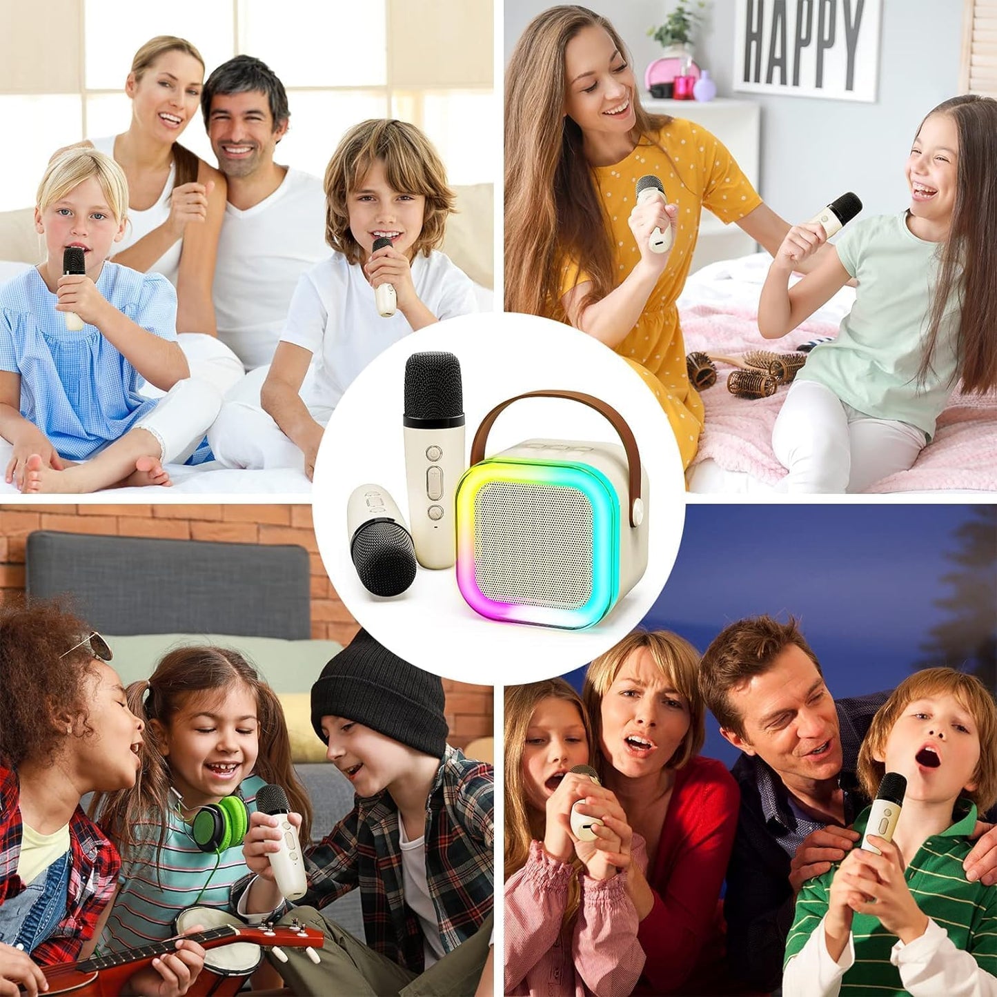 Portable Bluetooth Speaker with 2 Wireless Microphone - DoorAndSteps E Commerce