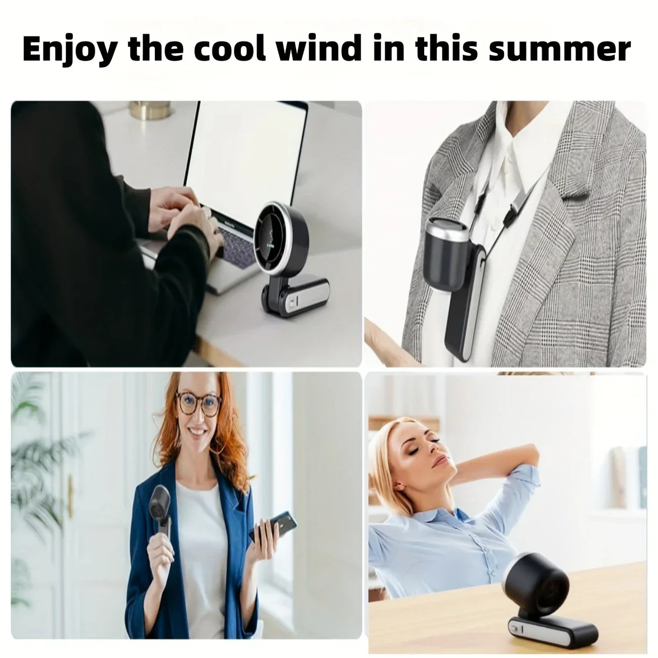 Fan – 5-Speed Foldable USB Rechargeable Mini Fan with 3600mAh Battery | Up to 10H Runtime - DoorAndSteps E Commerce