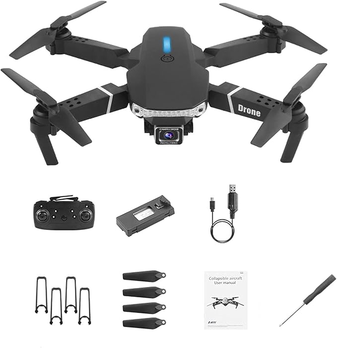 ✈️ E88 & E99 Foldable 4K Dual-Camera Drones with WiFi FPV – Beginner-Friendly Aerial Photography Kit🚁 - DoorAndSteps E Commerce