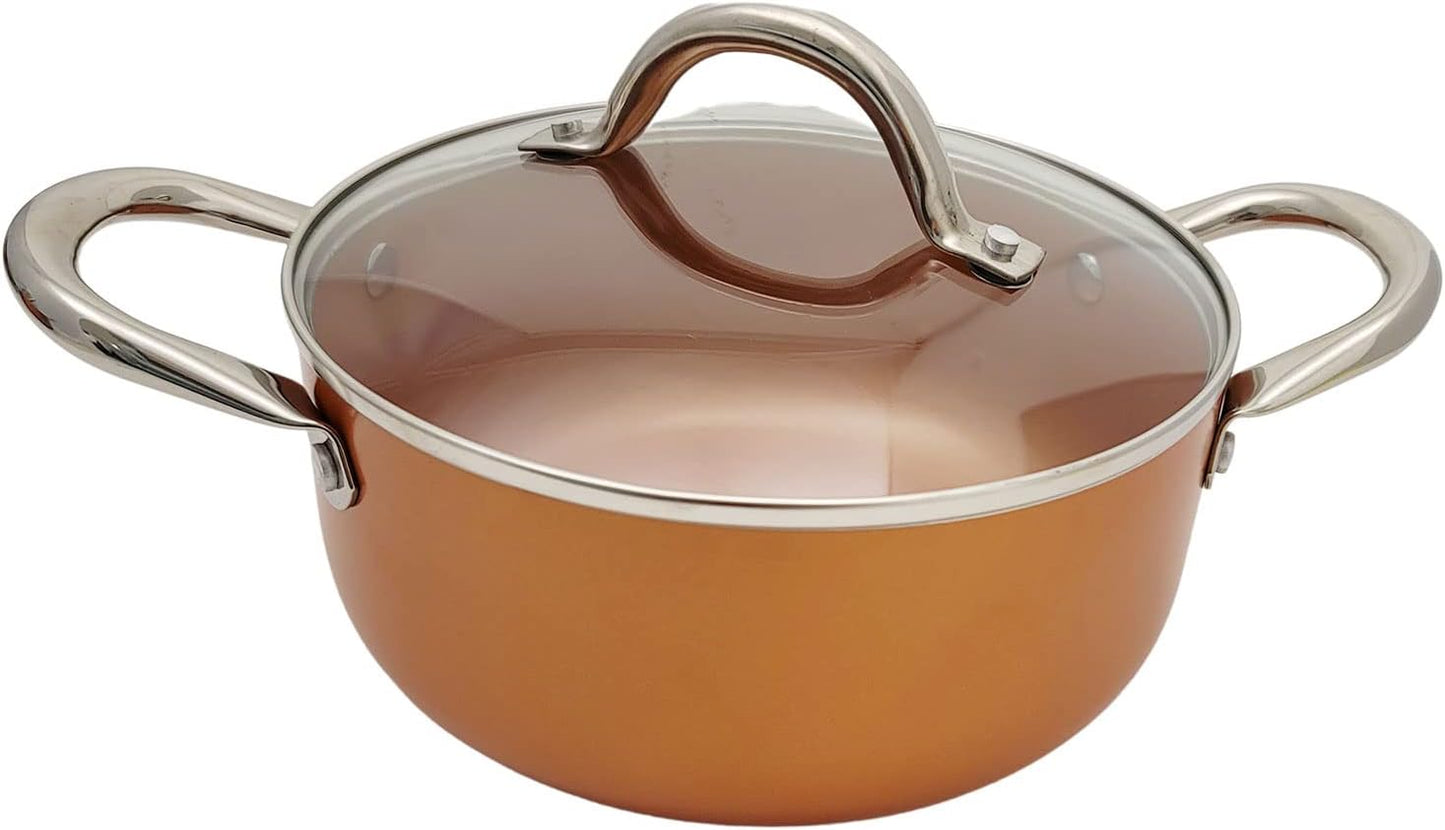 Nonstick Copper Ceramic Dutch Oven Stew Soup Pot - DoorAndSteps E Commerce