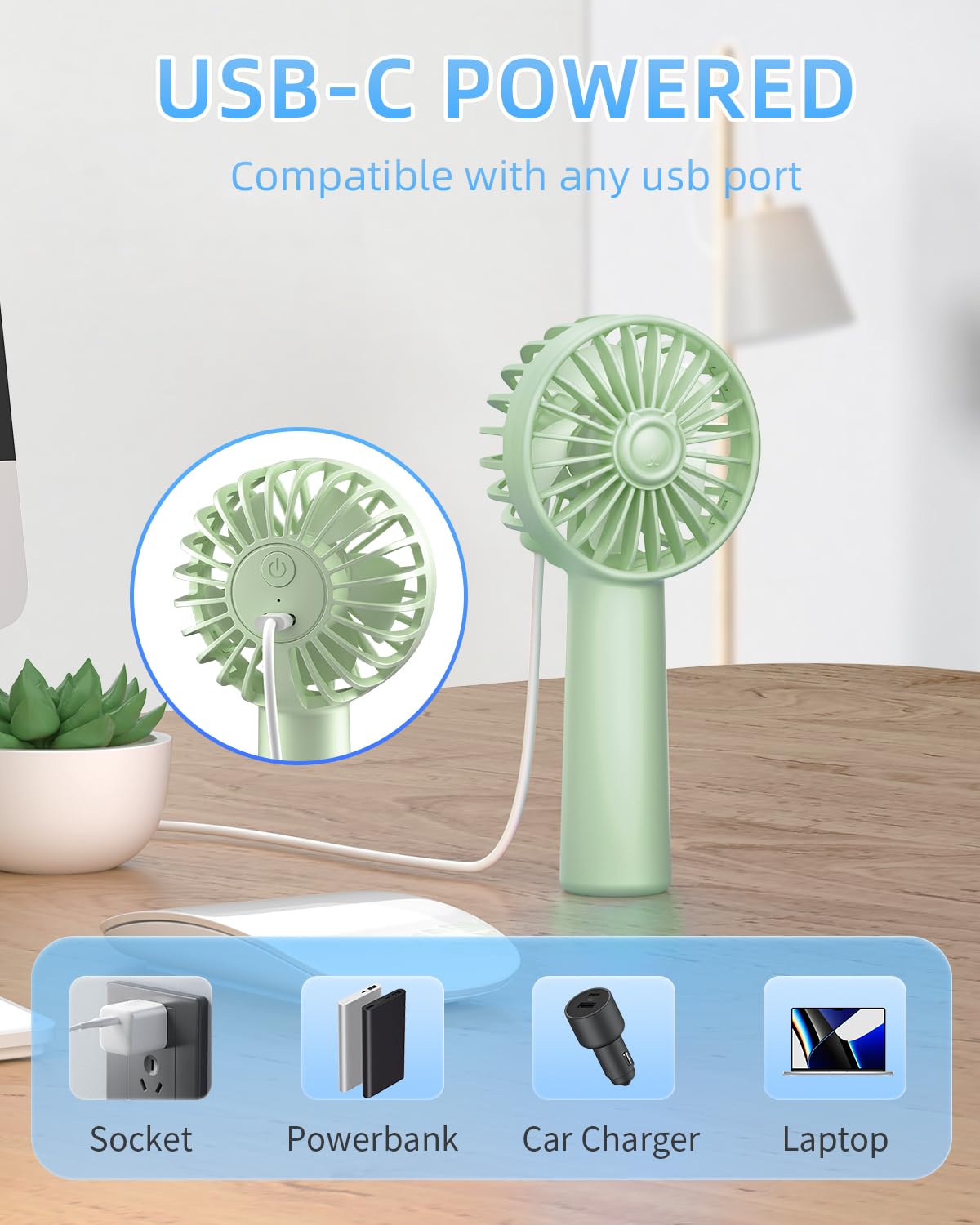 Padom Handheld Mini Fan - DoorAndSteps E Commerce