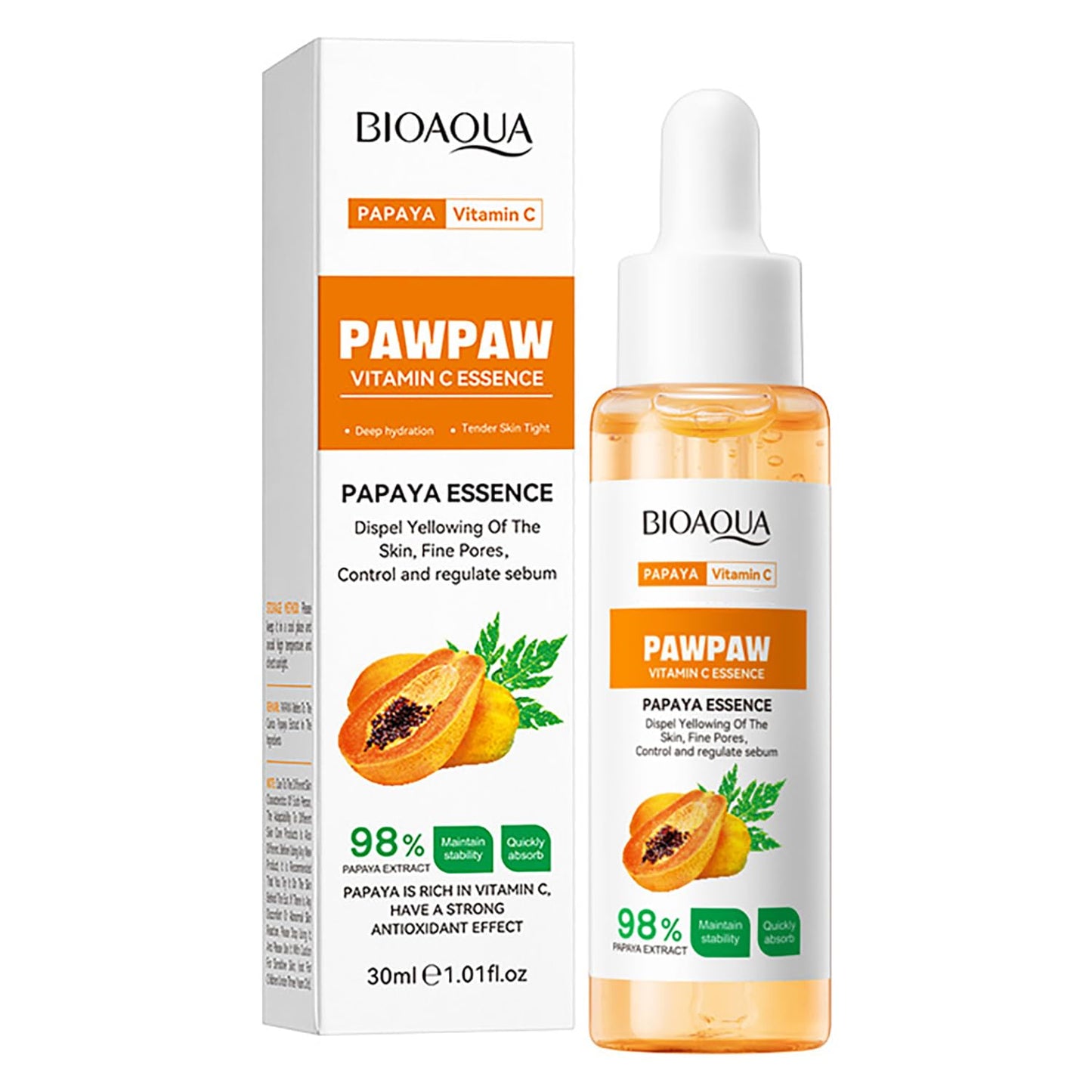 BIOAQUA Papaya Extract Vitamin Hydration Fine Pores 30ml