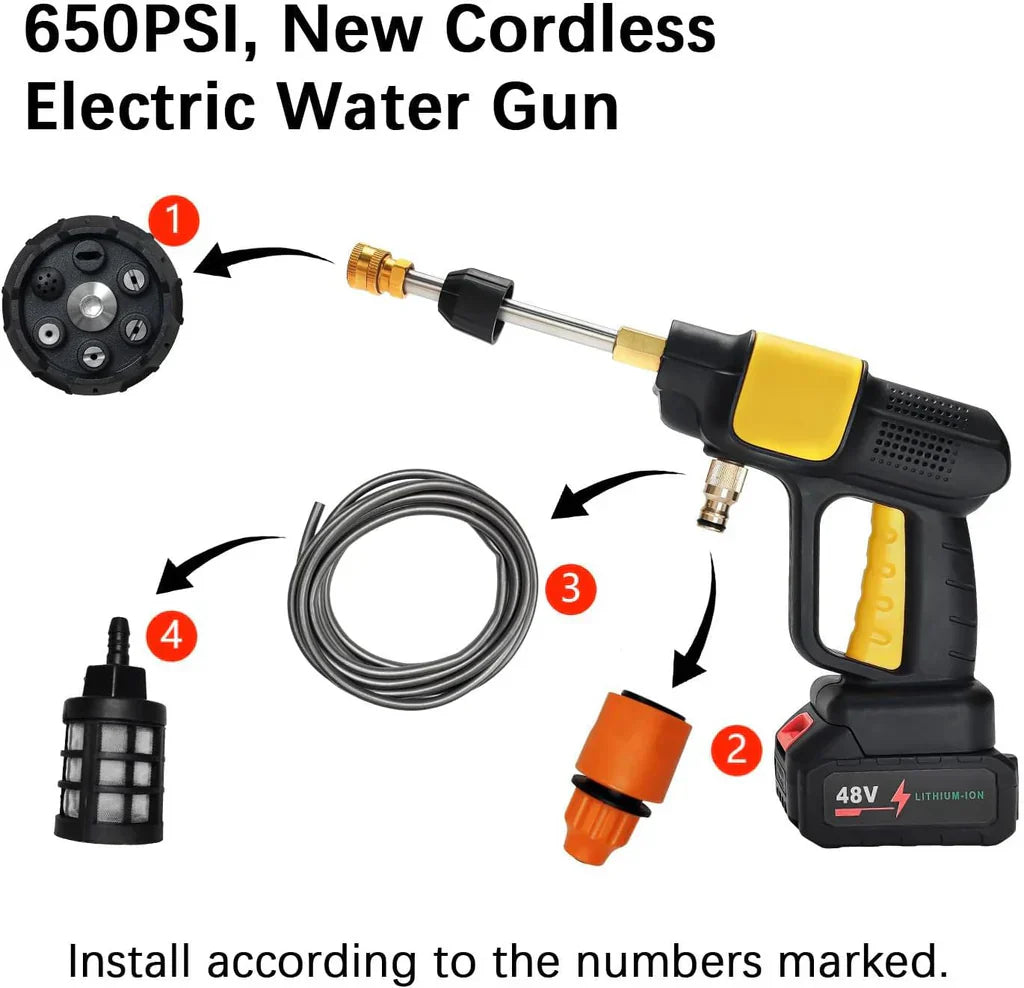 Power Clean Pro™ Cordless Cleaning Gun – Double Battery, Maximum Power! - DoorAndSteps E Commerce