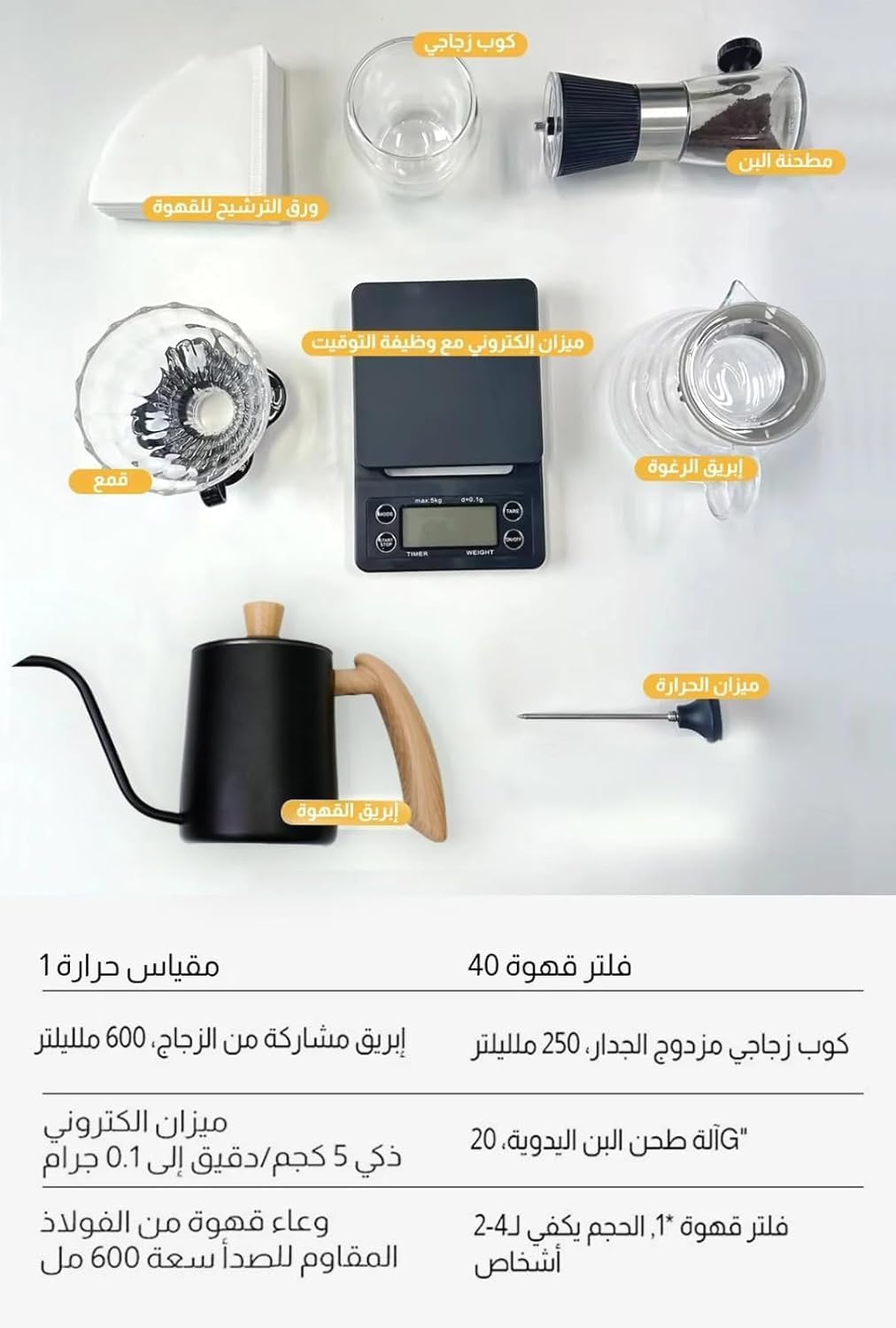 Doppio V60 Coffee Maker Coffee Set
