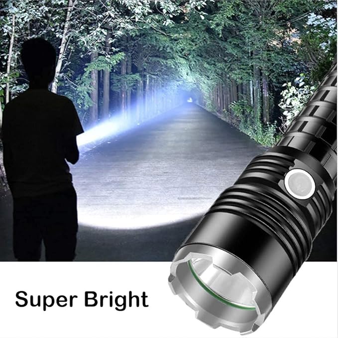 π¦ P90 Super Light Rechargeable Flashlight β Ultra-Bright, Long-Range, and USB Powered β‘π - DoorAndSteps E Commerce