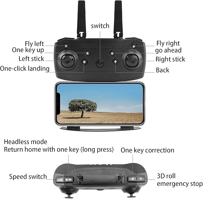 ✈️ E88 & E99 Foldable 4K Dual-Camera Drones with WiFi FPV – Beginner-Friendly Aerial Photography Kit🚁 - DoorAndSteps E Commerce