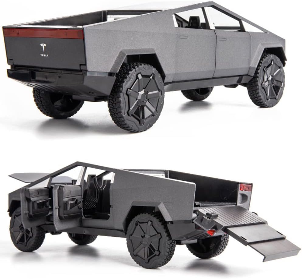 Tesla Cyber truck Pickup With Motorcycle - DoorAndSteps E Commerce
