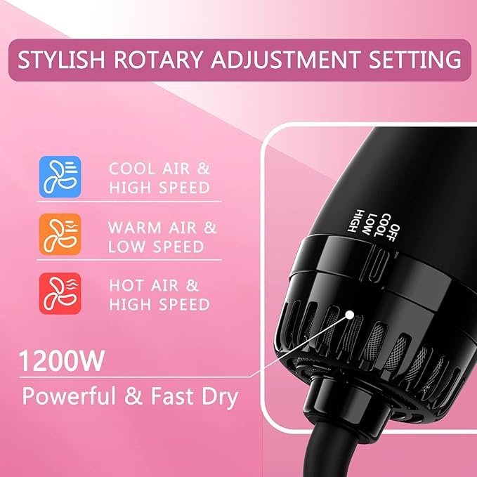 π¨β¨ 2-in-1 Hair Dryer & Styler Brush β Smooth, Volumize & Shine in One Step! πββοΈπ