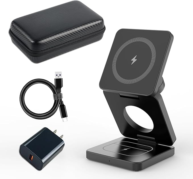 π 3-in-1 Magnetic Foldable Wireless Charger β Fast Charging for All Your Devices! π±βπ§