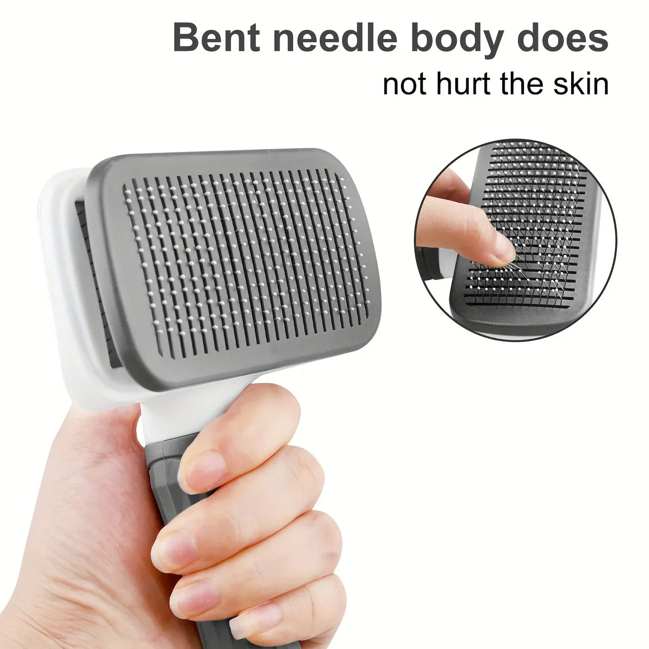 1pc Easy-Clean Pet Grooming Brush πΆπ± β One-Click Deshedding Comb for Dogs & Cats | Gentle, Effective & Mess-Free