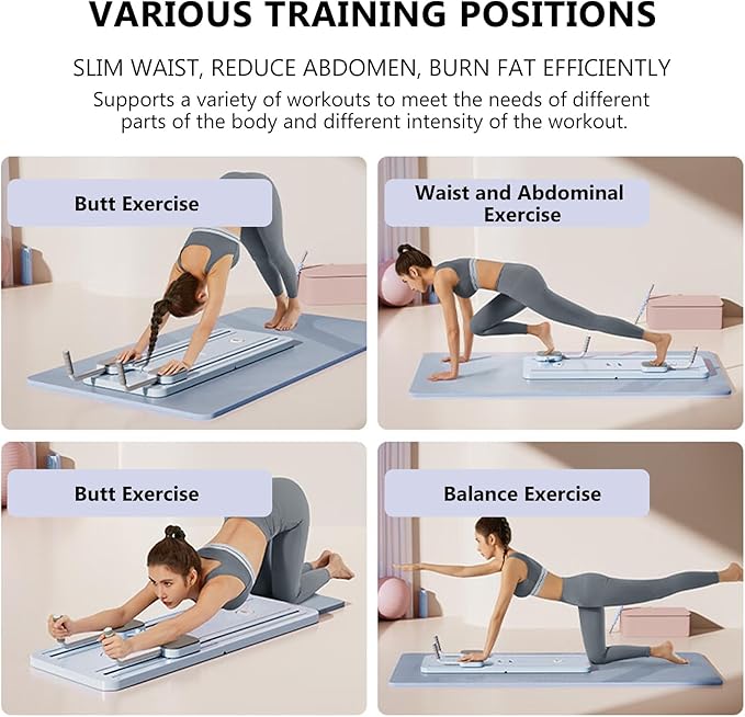π§ Home Fitness Revolution β Pilates Ab Roller Reformer with Auto Rebound & Core Training Board