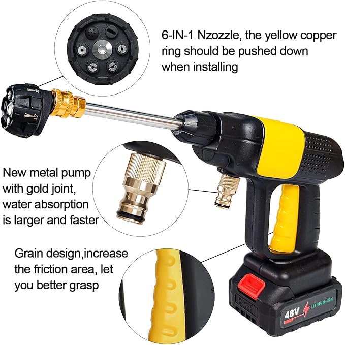 Power Clean Pro™ Cordless Cleaning Gun – Double Battery, Maximum Power! - DoorAndSteps E Commerce