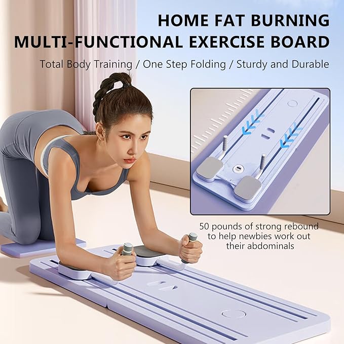 π§ Home Fitness Revolution β Pilates Ab Roller Reformer with Auto Rebound & Core Training Board