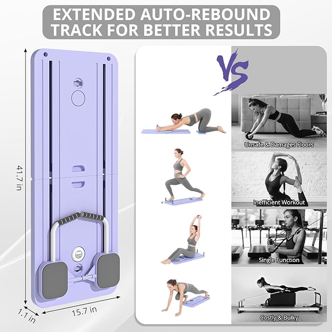 π§ Home Fitness Revolution β Pilates Ab Roller Reformer with Auto Rebound & Core Training Board