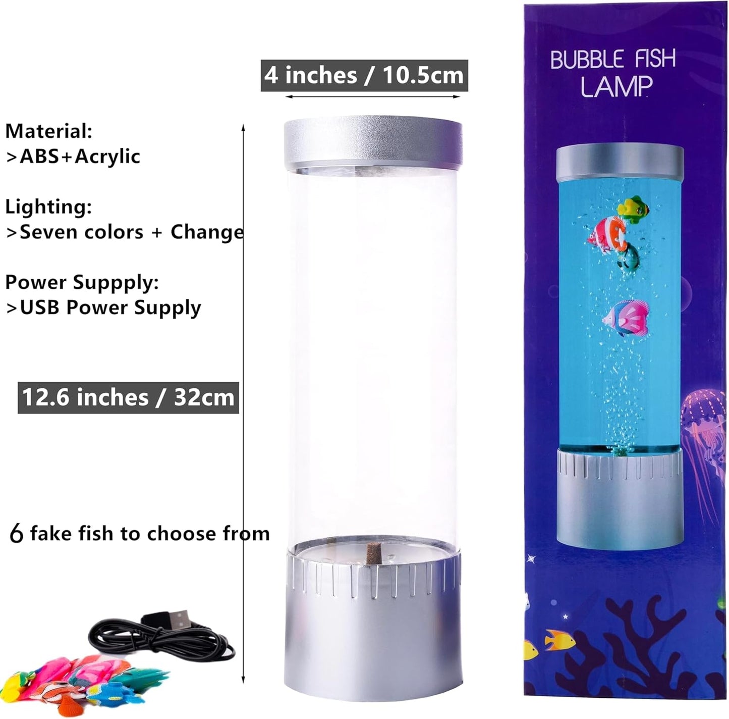 impcenst Bubble Fish Lamp