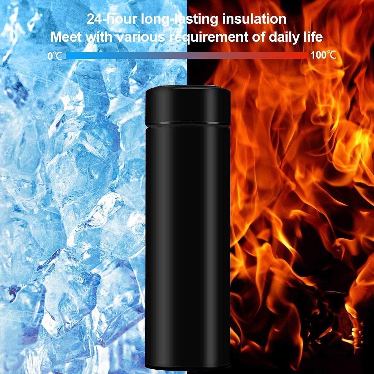 LED Temperature Display Water Bottle - DoorAndSteps E Commerce