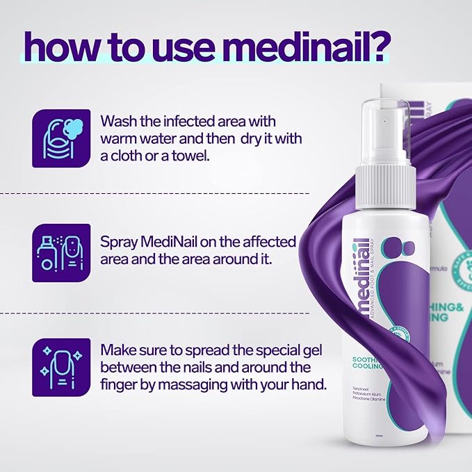 🦶 Medinail Advanced Antifungal Foot & Nail Spray – Soothing & Cooling Treatment for Athlete’s Foot, Nail Fungus, and Odor Control – 100ml - DoorAndSteps E Commerce