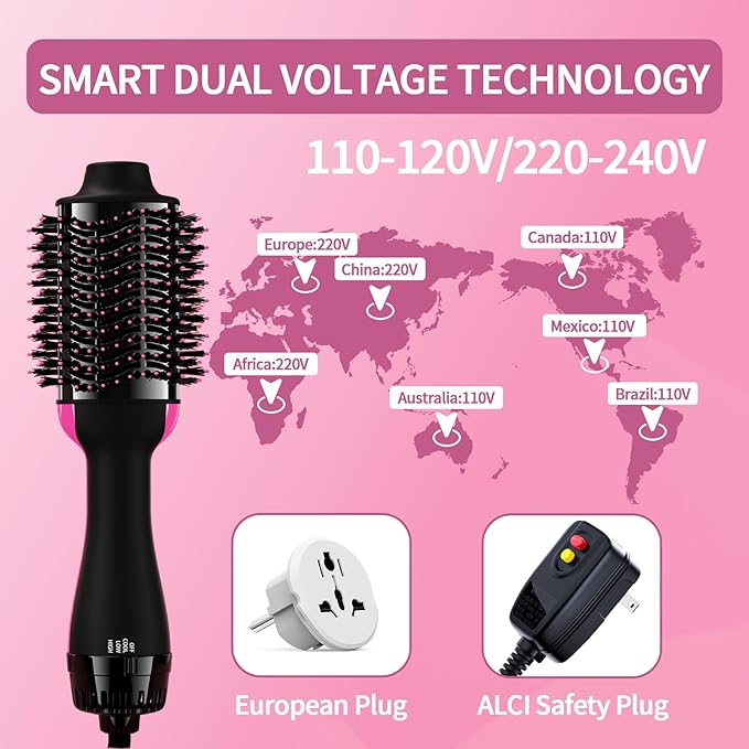 π¨β¨ 2-in-1 Hair Dryer & Styler Brush β Smooth, Volumize & Shine in One Step! πββοΈπ