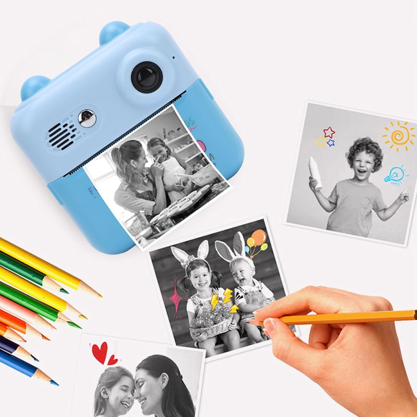 Instant Print Camera for Kids, 50MP 1080P - DoorAndSteps E Commerce