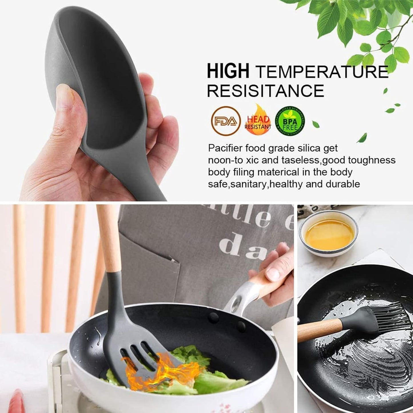 Kitchen Set, 12 Pieces, Silicone - DoorAndSteps E Commerce