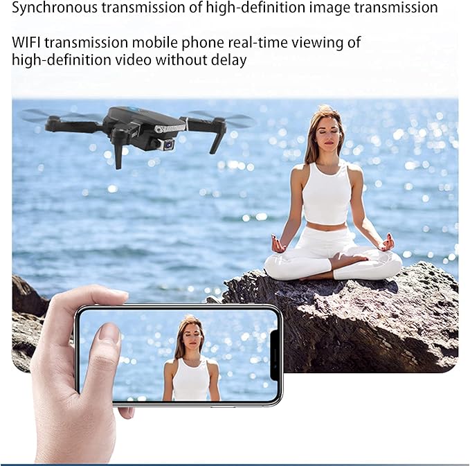 ✈️ E88 & E99 Foldable 4K Dual-Camera Drones with WiFi FPV – Beginner-Friendly Aerial Photography Kit🚁 - DoorAndSteps E Commerce