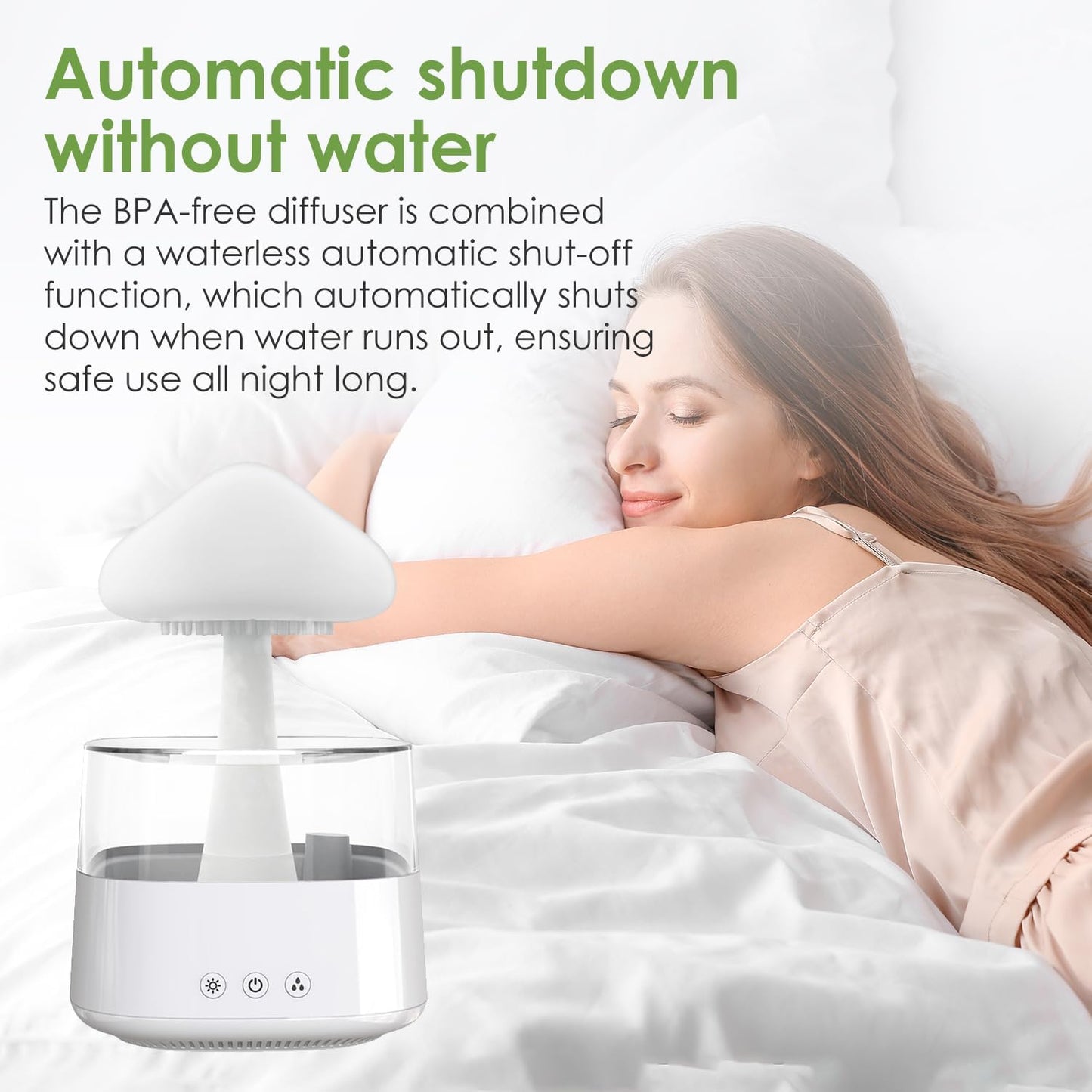 Rain Cloud Humidifier, Mushroom Diffuser