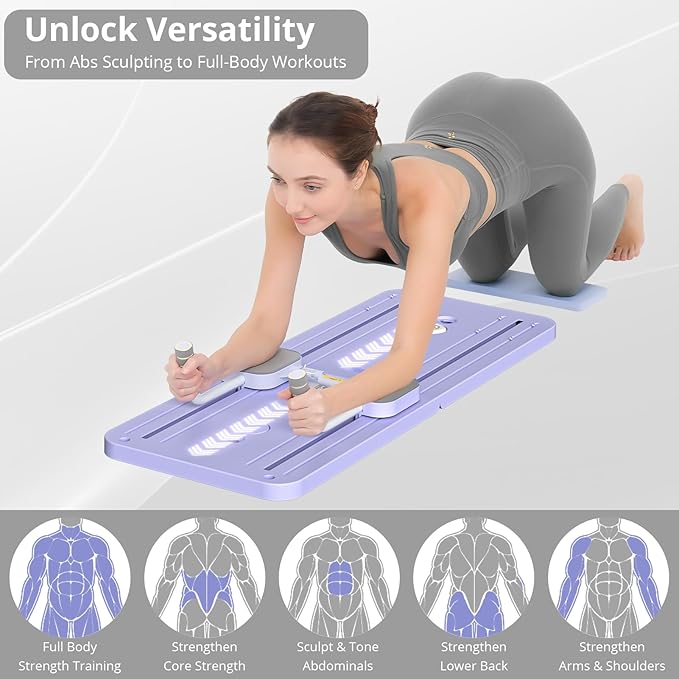 π§ Home Fitness Revolution β Pilates Ab Roller Reformer with Auto Rebound & Core Training Board