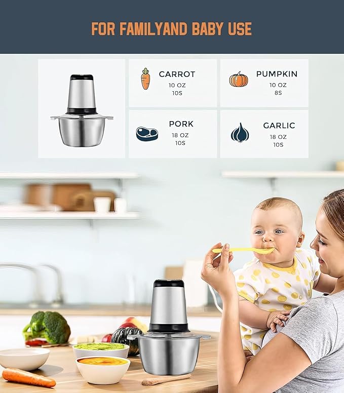 Electric Food Chopper 1200 Watt 3L - DoorAndSteps E Commerce