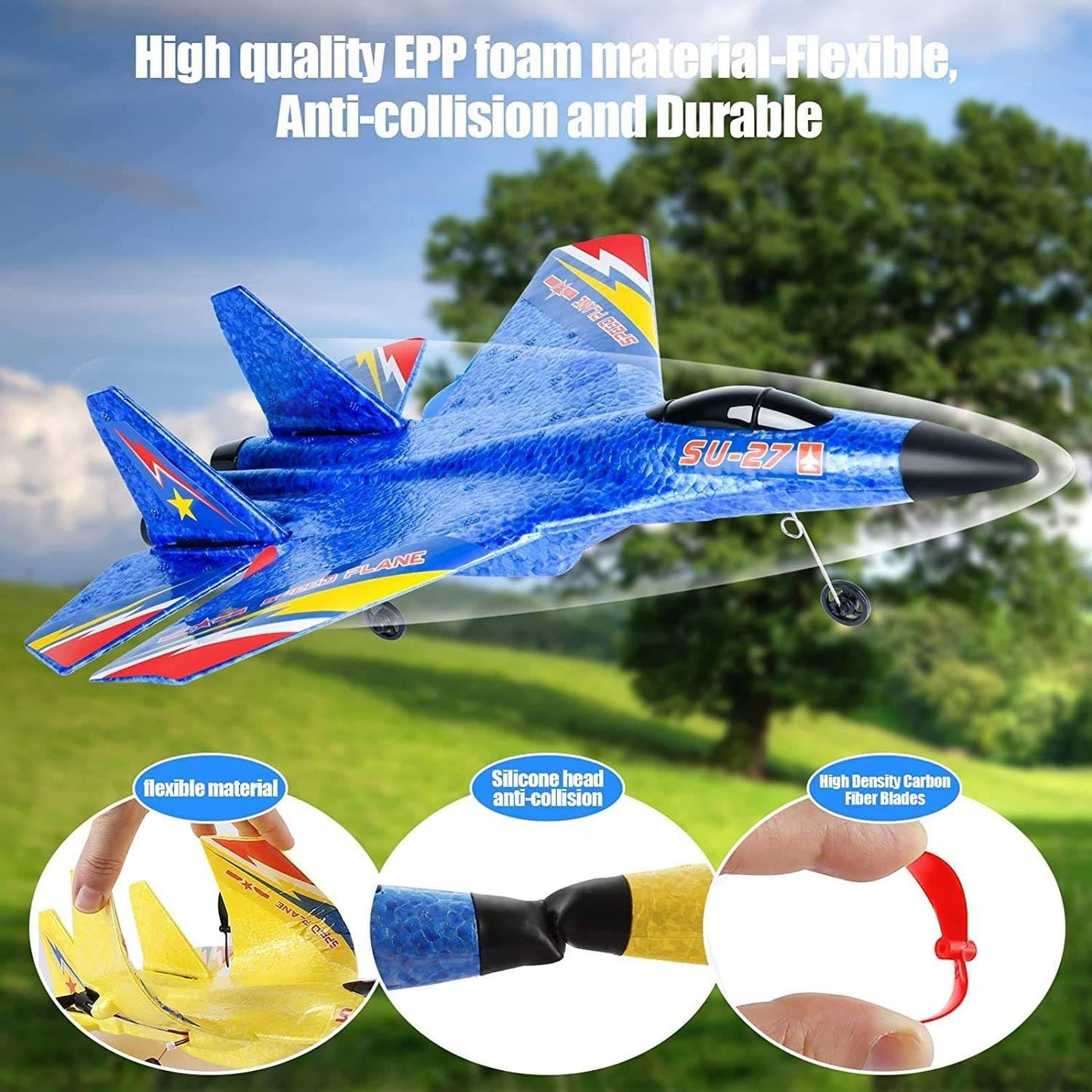 SU-27 RC Airplane,2.4GHz - DoorAndSteps E Commerce