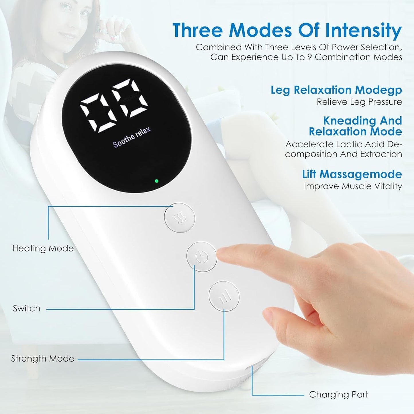 Pretocter Leg Compression Massager - DoorAndSteps E Commerce