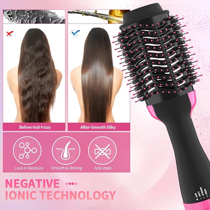 π¨β¨ 2-in-1 Hair Dryer & Styler Brush β Smooth, Volumize & Shine in One Step! πββοΈπ
