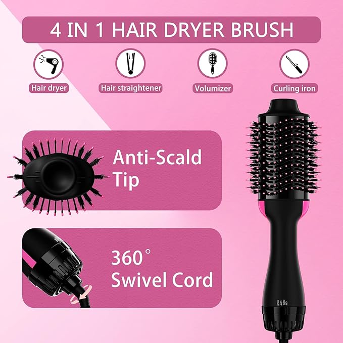 π¨β¨ 2-in-1 Hair Dryer & Styler Brush β Smooth, Volumize & Shine in One Step! πββοΈπ