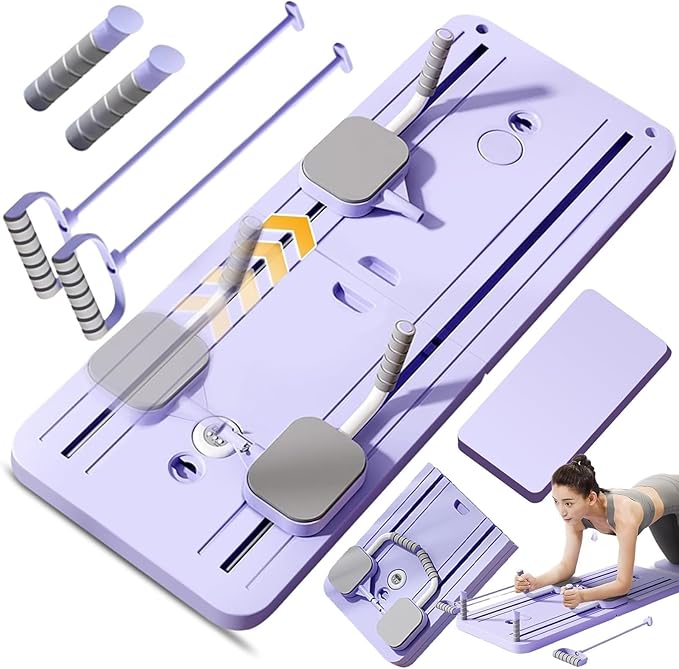 π§ Home Fitness Revolution β Pilates Ab Roller Reformer with Auto Rebound & Core Training Board