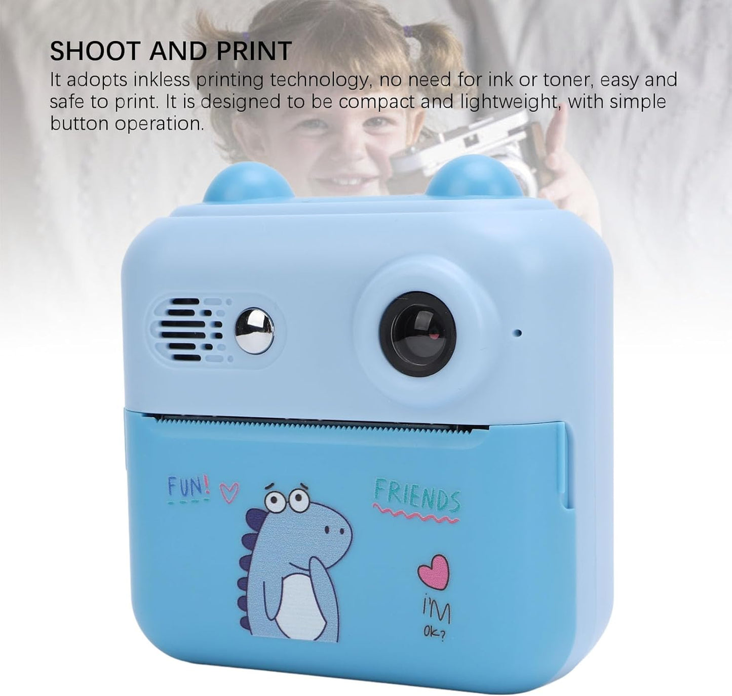 Instant Print Camera for Kids, 50MP 1080P - DoorAndSteps E Commerce