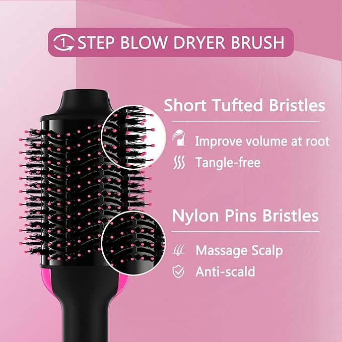 π¨β¨ 2-in-1 Hair Dryer & Styler Brush β Smooth, Volumize & Shine in One Step! πββοΈπ