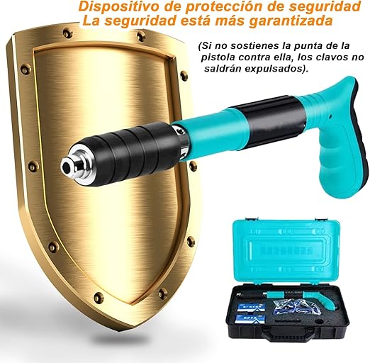 π¨ Heavy-Duty Nailhead Gun Kit β Powerful Concrete Wall Nailer with Full Component Set (58cm Barrel, Spring-Driven, Low Noise) - DoorAndSteps E Commerce