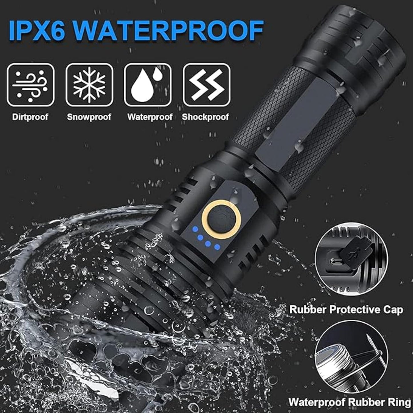 P 90 Super Light Rechargeable Flashlight - DoorAndSteps E Commerce