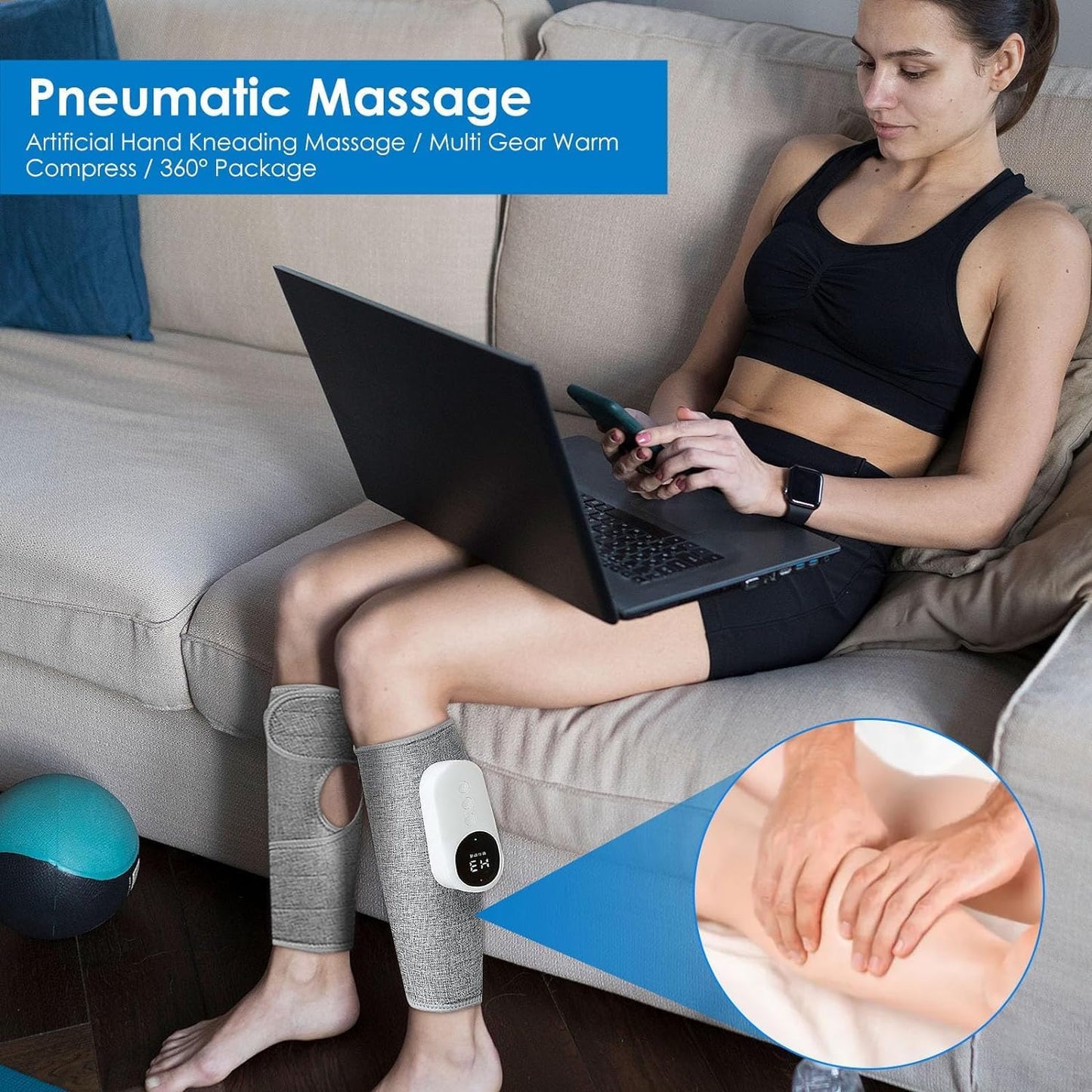 Pretocter Leg Compression Massager - DoorAndSteps E Commerce
