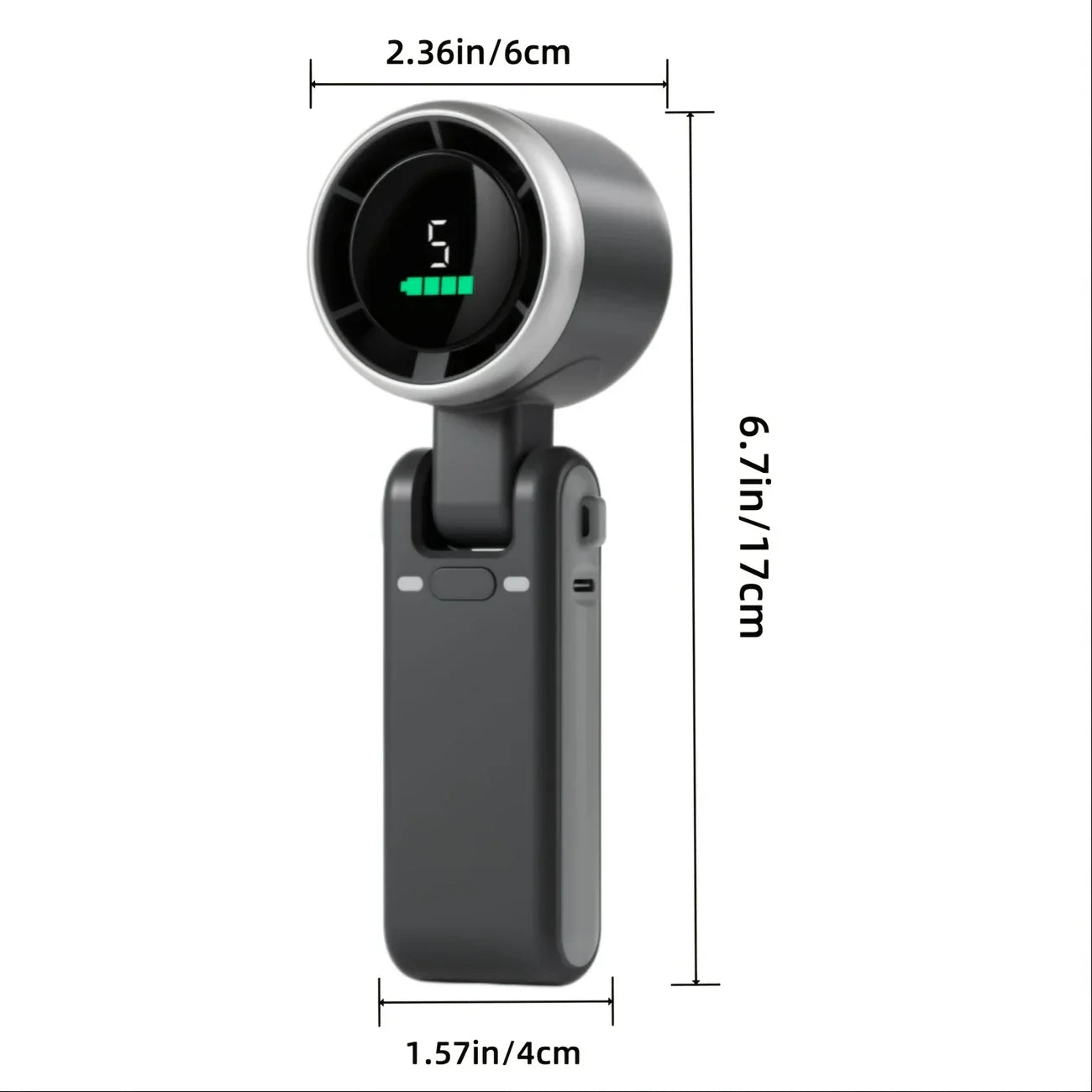 Fan – 5-Speed Foldable USB Rechargeable Mini Fan with 3600mAh Battery | Up to 10H Runtime - DoorAndSteps E Commerce
