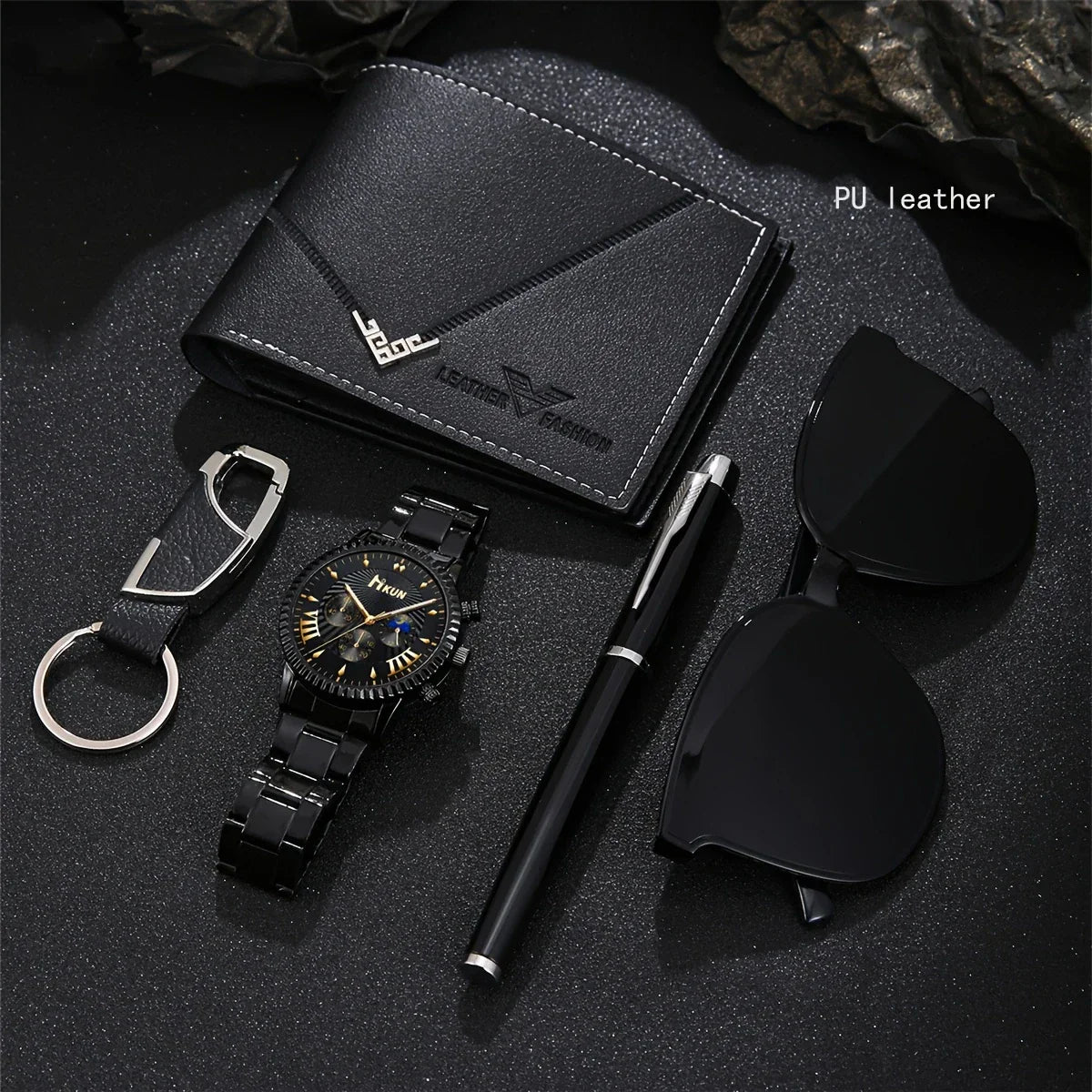๐ 5-in-1 Menโs Luxury Casual Gift Set โ Complete Style in One Elegant Package ๐ถ๏ธโ๐๏ธ