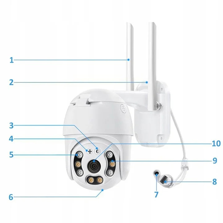 CCTV SMART WIFI OUTDOOR CAMERA ROTATING - DoorAndSteps E Commerce