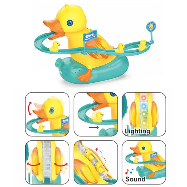Mini duck climbing stairs toy roller - DoorAndSteps E Commerce