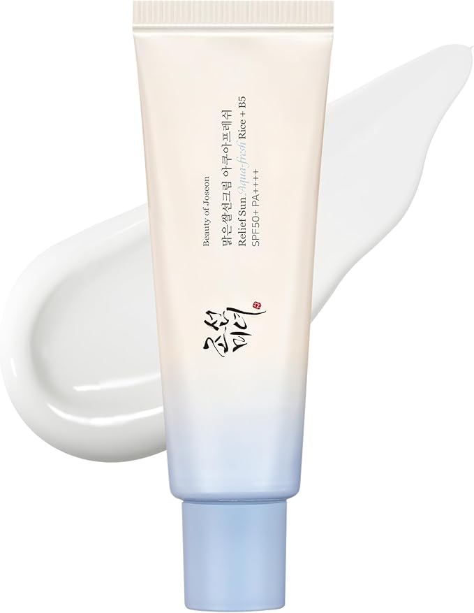 Sun Aqua-Fresh Sunscreen Rice + Panthenol SPF 50+ PA++++ Lightweight Daily UV Protector for Acne-Prone Sensitive Skin Korean skincare for Men and Women 50ml