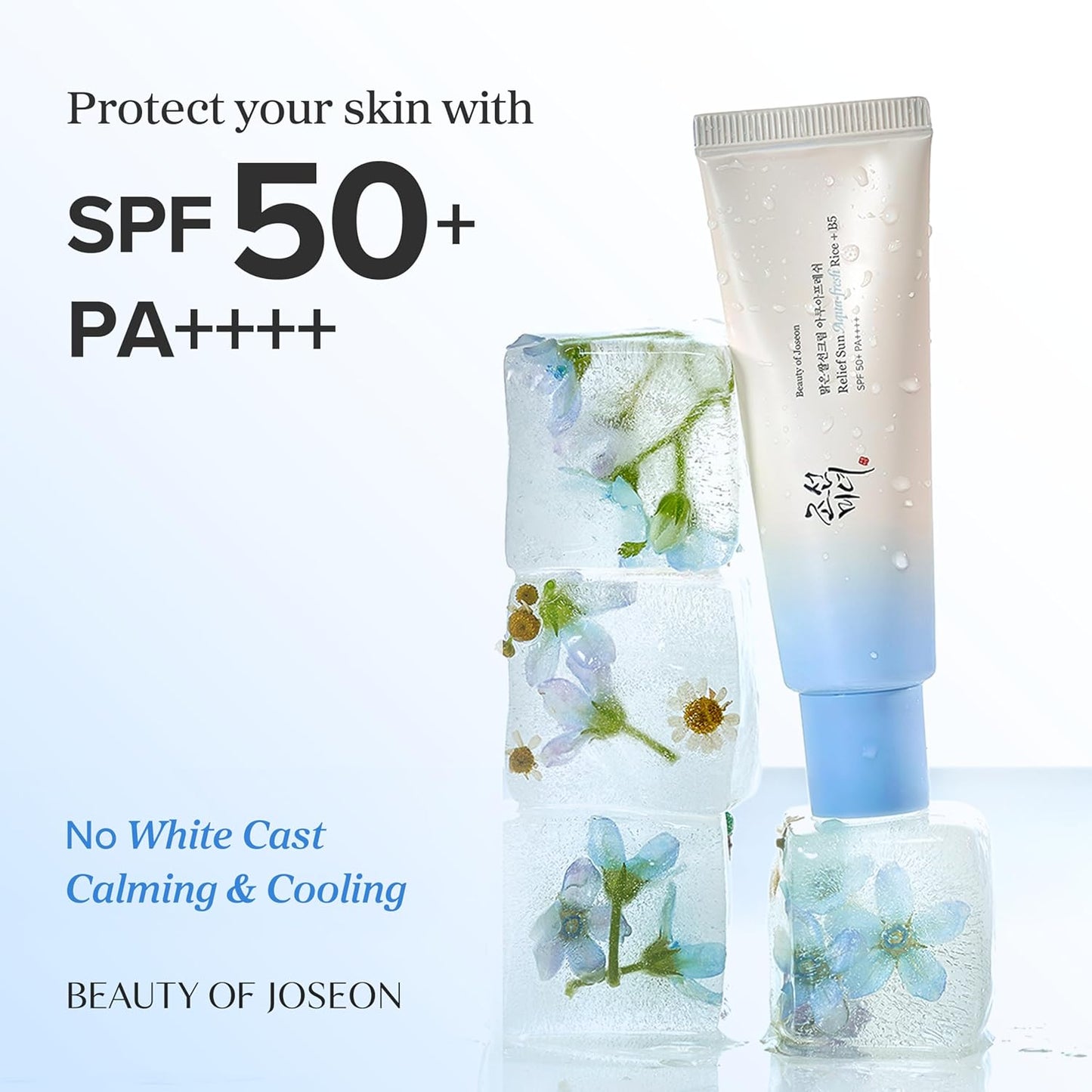 Sun Aqua-Fresh Sunscreen Rice + Panthenol SPF 50+ PA++++ Lightweight Daily UV Protector for Acne-Prone Sensitive Skin Korean skincare for Men and Women 50ml