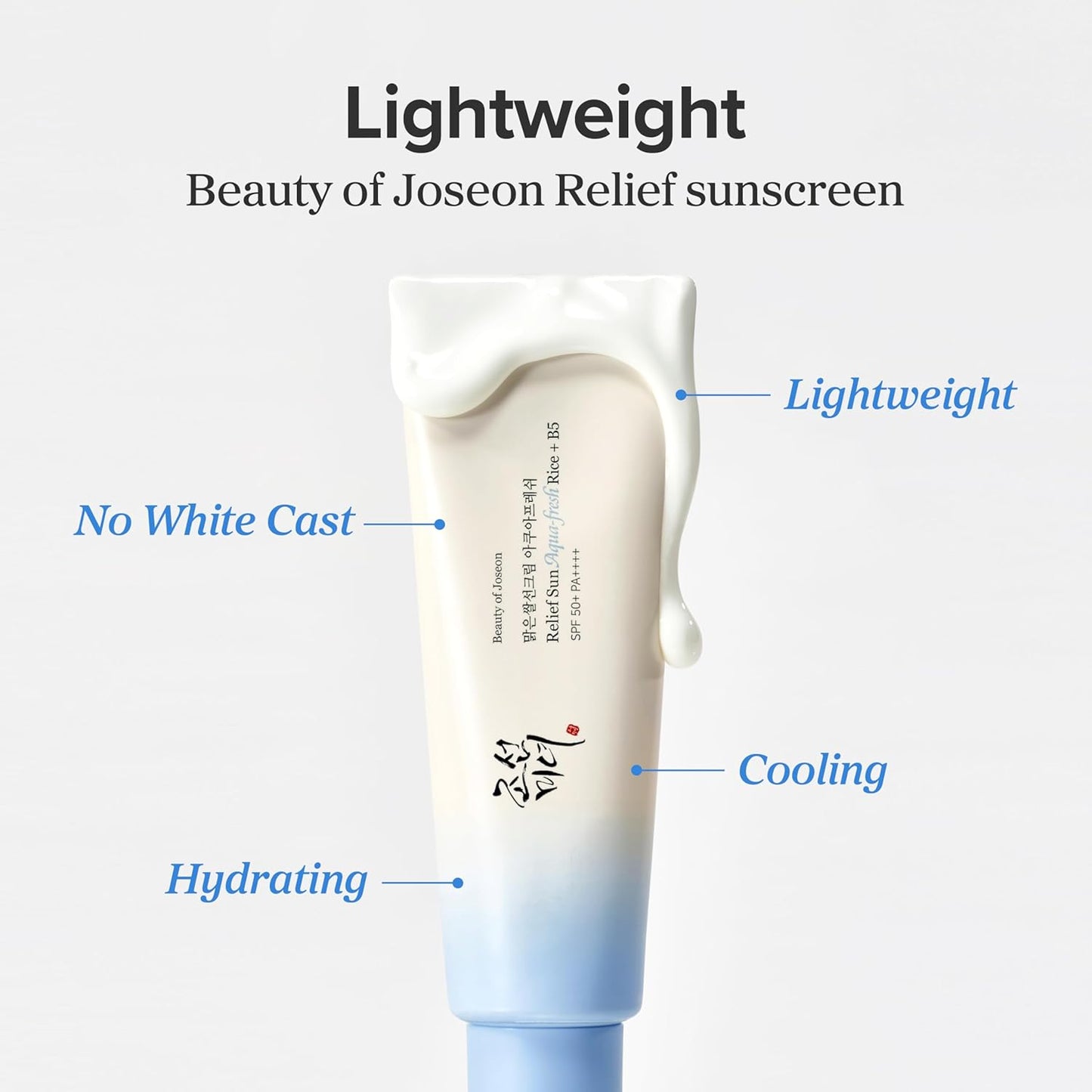 Sun Aqua-Fresh Sunscreen Rice + Panthenol SPF 50+ PA++++ Lightweight Daily UV Protector for Acne-Prone Sensitive Skin Korean skincare for Men and Women 50ml