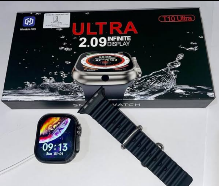 T10 ULTRA MAX SMART WATCH, With 2 Stylish Straps and 1 Display Watches