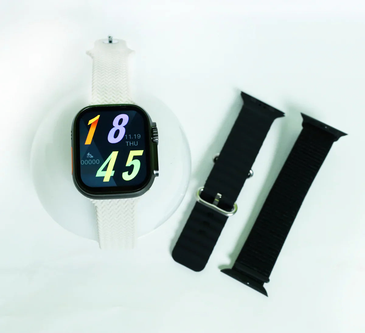 T10 ULTRA MAX SMART WATCH, With 2 Stylish Straps and 1 Display Watches